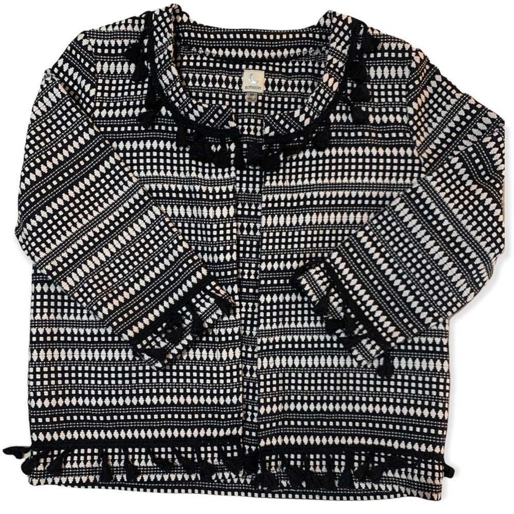 A.Moon Short Blazer Jacket Size M